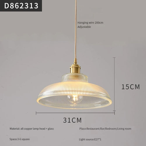 suspension moderne en laiton et verre pour intérieur - vue 23 sur 30