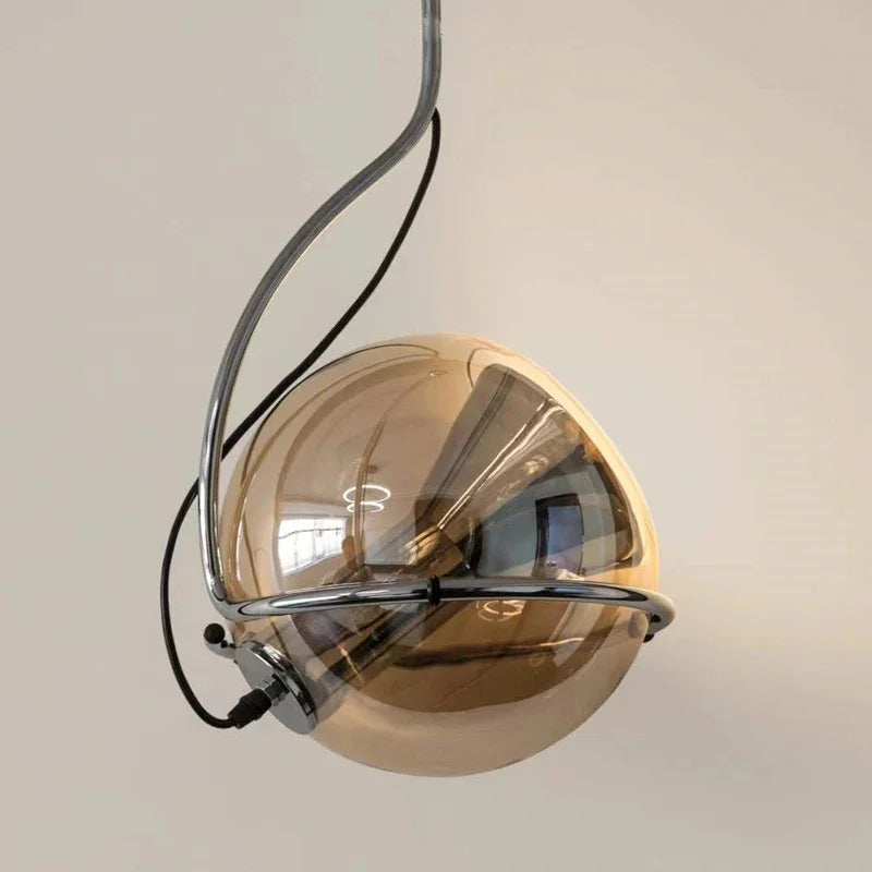 suspension nordique en verre pour intérieur moderne - vue 5 sur 7