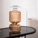 vase en verre transparent pour fleurs et décoration hydroponique