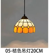 lustre en verre style tiffany rétro pour intérieur méditerranéen - vue 23 sur 30