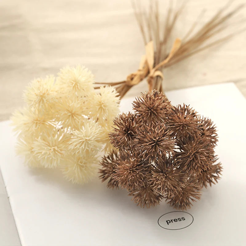 lot de 12 boules de pissenlit artificielles pour décoration et cadeaux - vue 3 sur 8