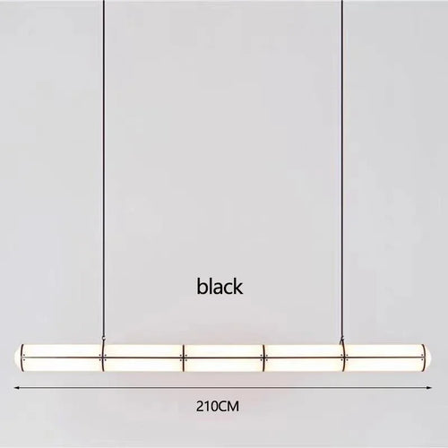 lustre rétro minimaliste design italien avec lampes suspendues acrylique