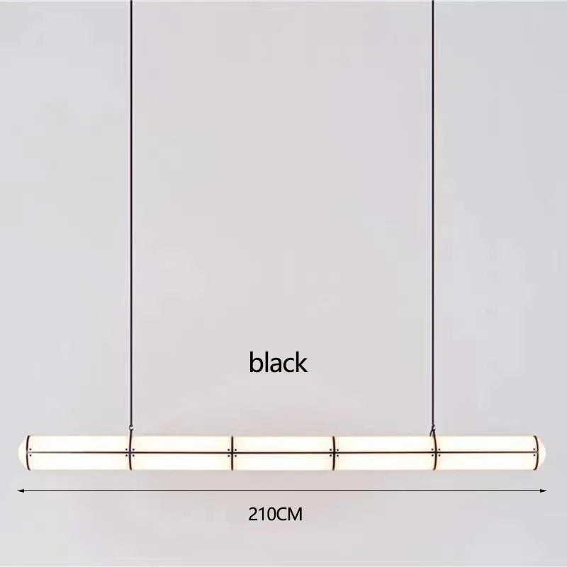lustre rétro minimaliste design italien avec lampes suspendues acrylique