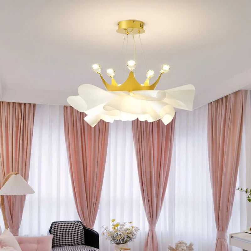 lustre moderne en cristal pour décoration romantique et chaleureuse - vue 4 sur 8