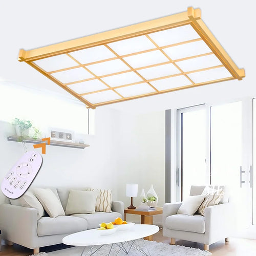 plafonnier moderne en bois pour décoration intérieure élégante - vue 3 sur 10