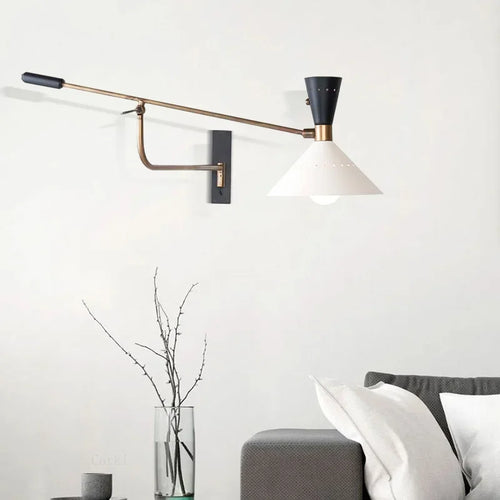 applique murale à bras long lampe réglable pour lecture et étude - vue 4 sur 6