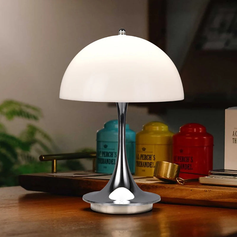 Abat-jour transparent coloré lampe de table chambre chevet LED lampe de bureau lampe de nuit Rechargeable lampe décorative de Restaurant
