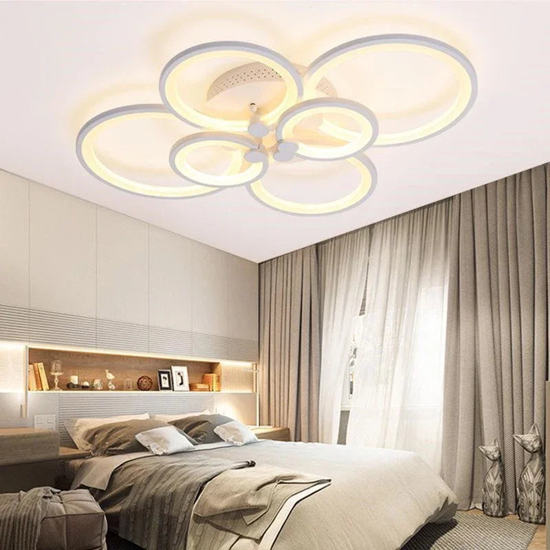 plafonnier led moderne à intensité variable pour intérieur