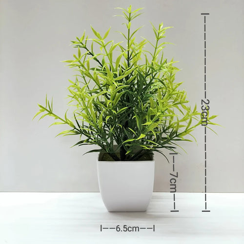 plante artificielle en pot pour décoration de bureau et jardin
