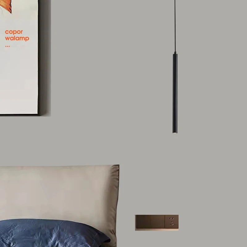 suspension led minimaliste en fer et aluminium réglable pour intérieur - vue 3 sur 14