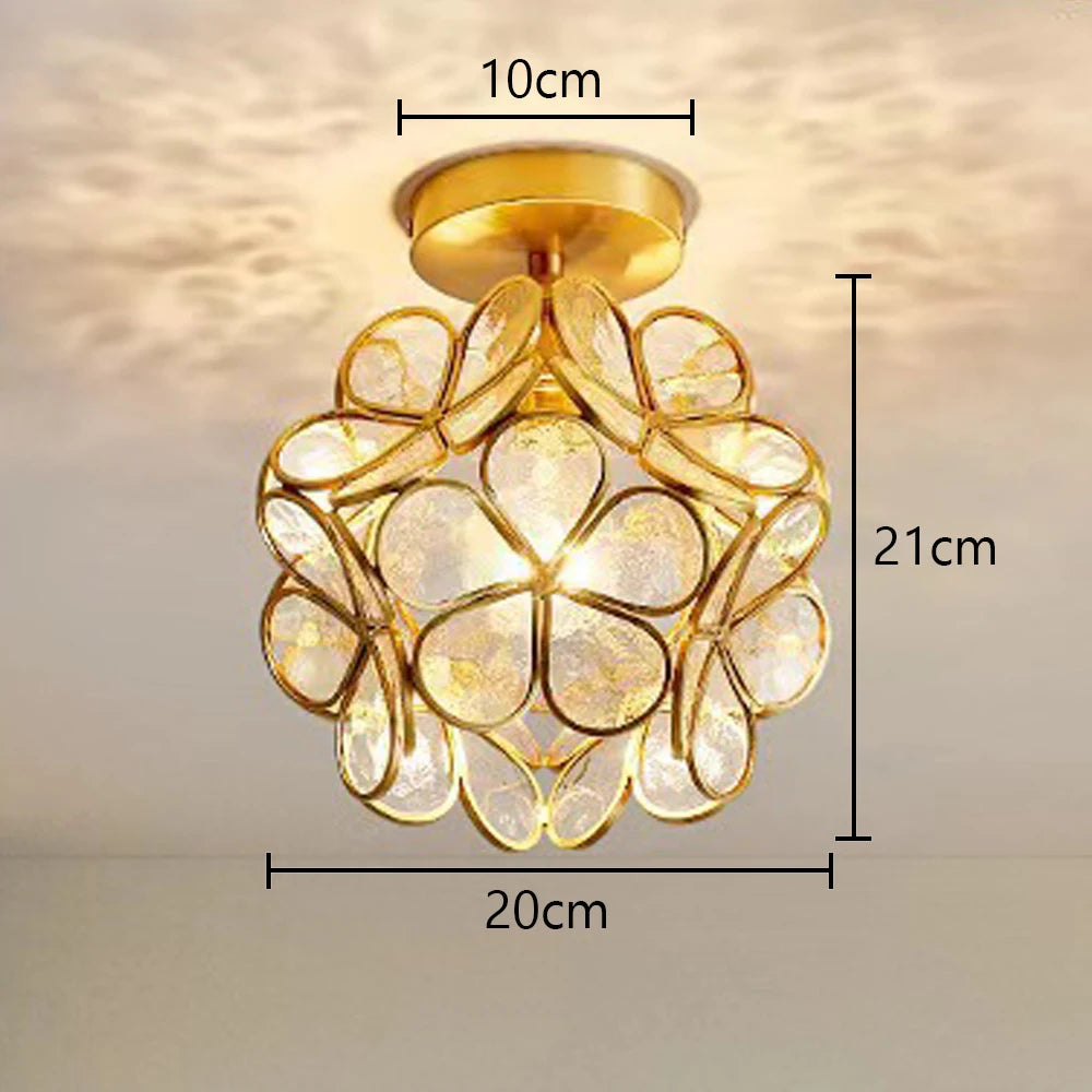 plafonnier moderne en cristal led pour décoration luminaire