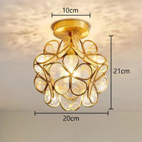 plafonnier moderne en cristal led pour décoration luminaire