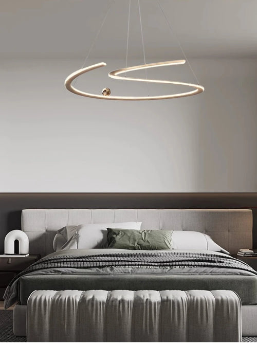 suspension minimaliste italienne à ligne irrégulière pour intérieur moderne - vue 2 sur 9