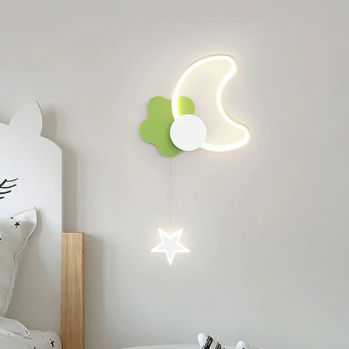applique murale nuage et lune pour chambre d'enfant - vue 3 sur 22