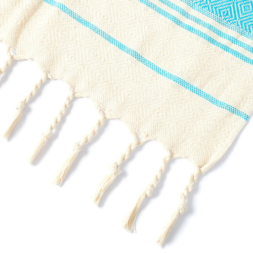 serviette de plage turque coton losanges sechage rapide
