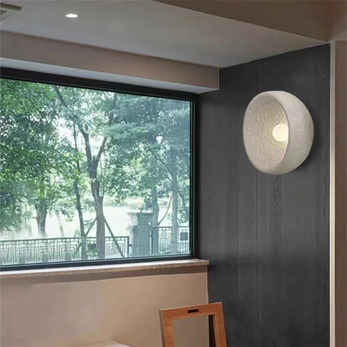 applique murale japonaise en pierre style wabi sabi décor intérieur - vue 4 sur 6