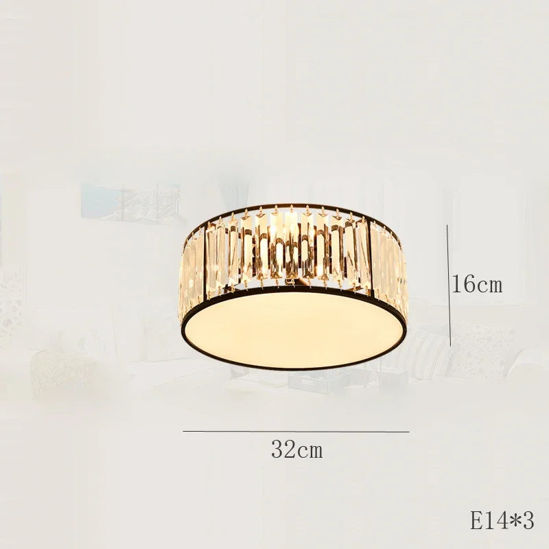 plafonnier led en cristal décoration intérieure moderne pour votre espace
