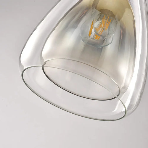 suspension à led nordic moon jelly double couvercle en verre - vue 8 sur 8