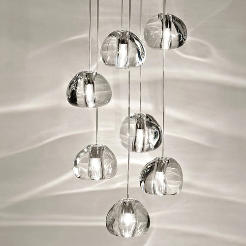 suspension design en cristal pour un éclairage moderne élégant - vue 2 sur 15