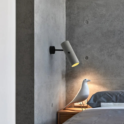 applique murale rotative en ciment style industriel pour intérieur