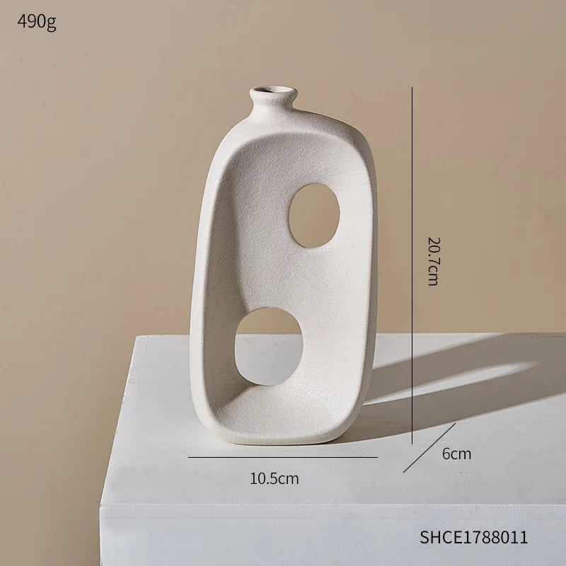 vase moderne en céramique pour décoration intérieure et extérieure - vue 11 sur 13