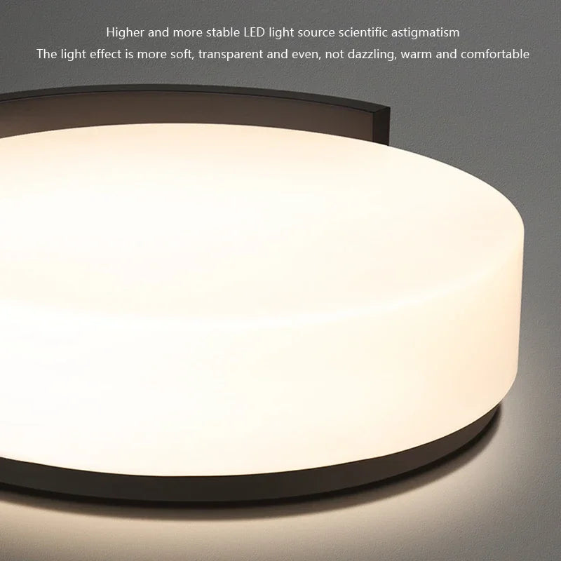plafonnier led nordique lustre rond simple pour diverses allées - vue 5 sur 10