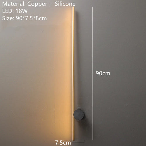 applique murale led moderne en laiton montage en surface - vue 10 sur 14