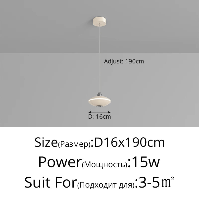 lustre à led design minimaliste réglable pour intérieur moderne - vue 12 sur 11