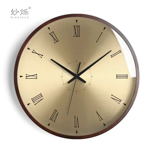 horloge murale design moderne en bois luxe silencieuse décorative idées cadeaux - vue 14 sur 14