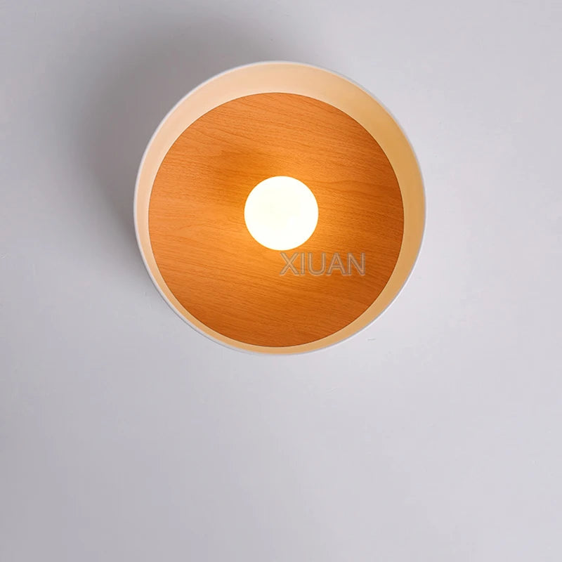 Lampes de plafond noires blanches modernes LED E27 plafonnier d'entrée pour balcon allée hôtel couloir éclairage lampes en fer en métal 220 V - vue 6 sur 8
