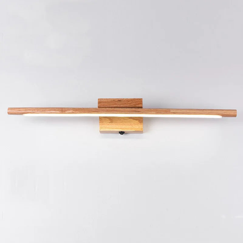 Applique murale led en bois massif avec interrupteur moderne - vue 3 sur 7
