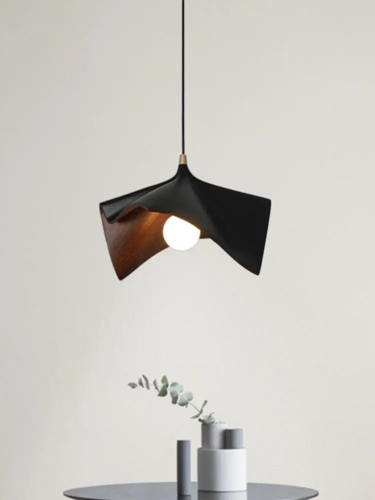 suspension nordique créative en résine avec éclairage décoratif - vue 4 sur 9