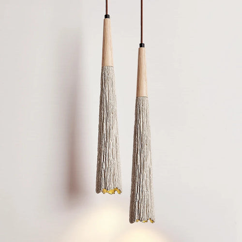 suspension wabi-sabi en ciment pour décoration intérieure moderne - vue 3 sur 6