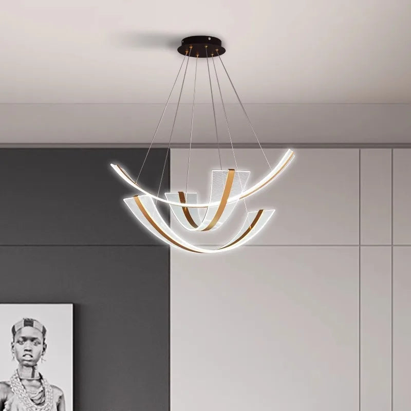 Lustre design Moderne salle à manger éclairage intérieur led décoratif - vue 4 sur 9