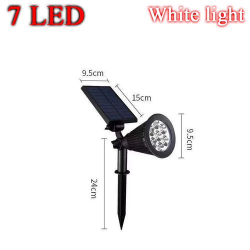 Lampe solaire IP65 lumières extérieures LED sol changeant jardinage lumière de jardin étanche paysage projecteurs décoration de jardin chaude - vue 12 sur 12