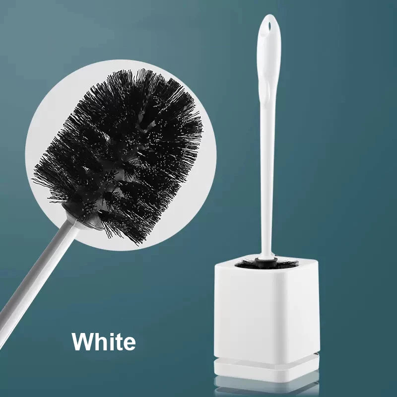 brosse wc à poils longs avec support de séchage mural - vue 6 sur 10