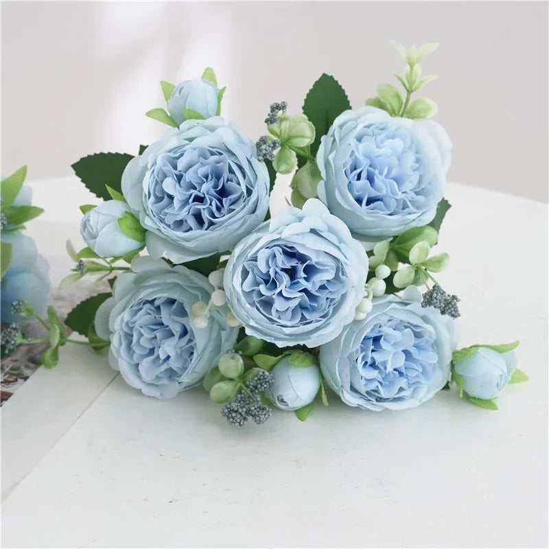 bouquet de pivoines artificielles pour décoration florale intérieure - vue 13 sur 17