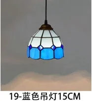 lustre en verre style tiffany rétro pour intérieur méditerranéen - vue 18 sur 30