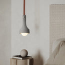 suspension industrielle en cuir et ciment rétro décoratif