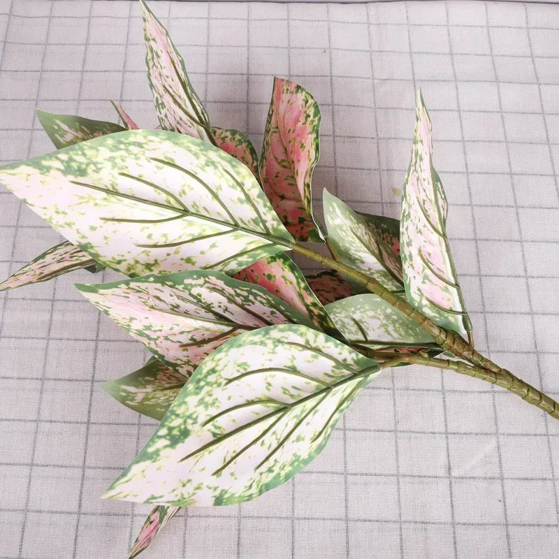 grand bouquet de feuilles de lierre décoratif en plastique - vue 5 sur 6
