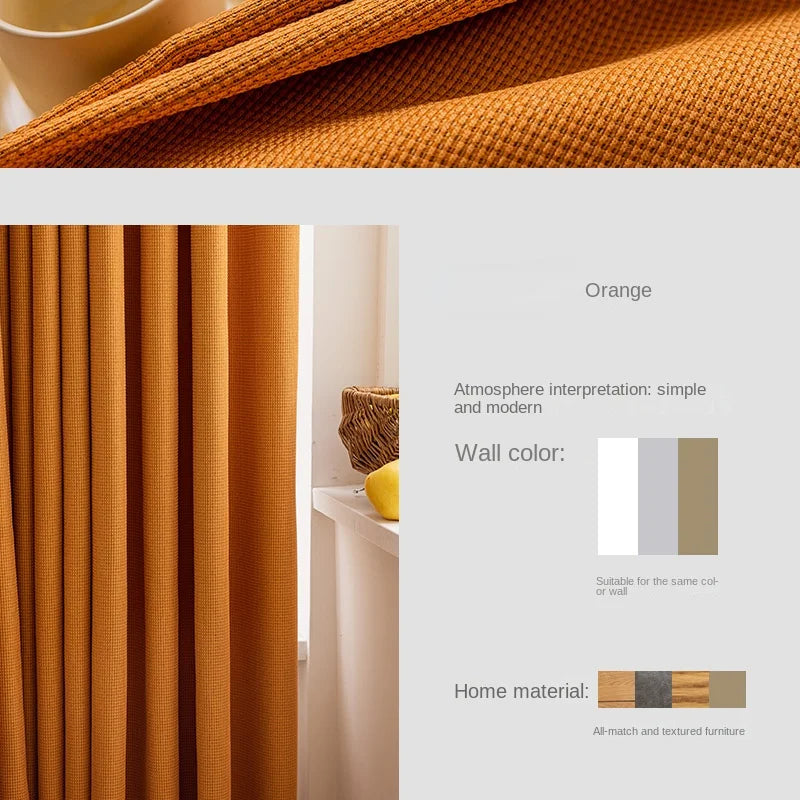 Rideau occultant moderne minimaliste pour salon et chambre