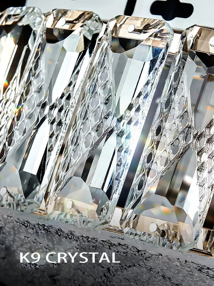 plafonnier led de luxe en cristal design moderne haute qualité 	 lampara - vue 4 sur 9