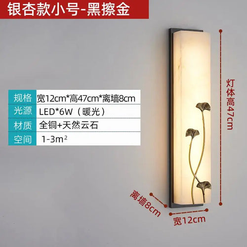 applique murale vintage en marbre à led pour extérieur jardin et cour - vue 9 sur 15