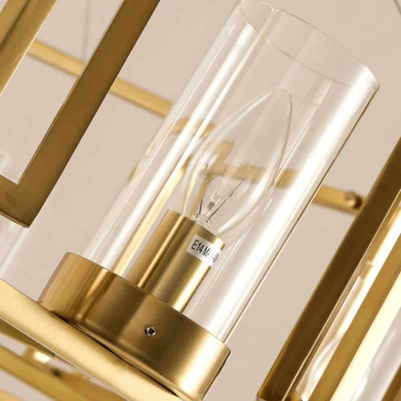 suspension en cuivre design créatif pour un éclairage élégant - vue 5 sur 9