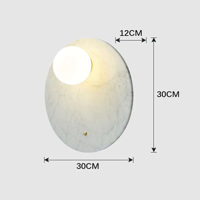 applique murale led en marbre style nordique décoratif