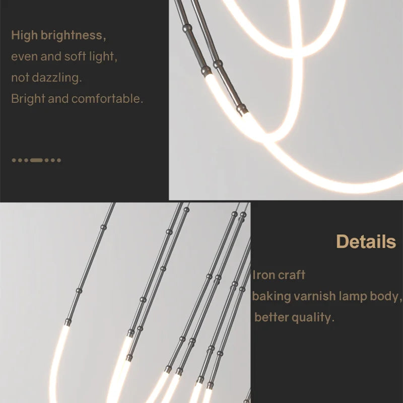 lustre moderne suspendu design minimaliste pour bar ou restaurant - vue 6 sur 14