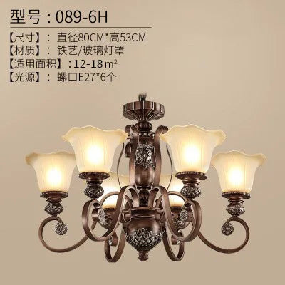 lustre vintage style nordique pour éclairage intérieur élégant - vue 9 sur 13