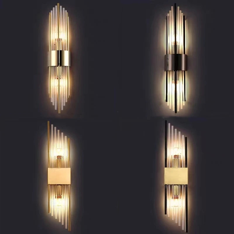 applique murale mini en verre et acier inoxydable pour divers espaces - vue 5 sur 14