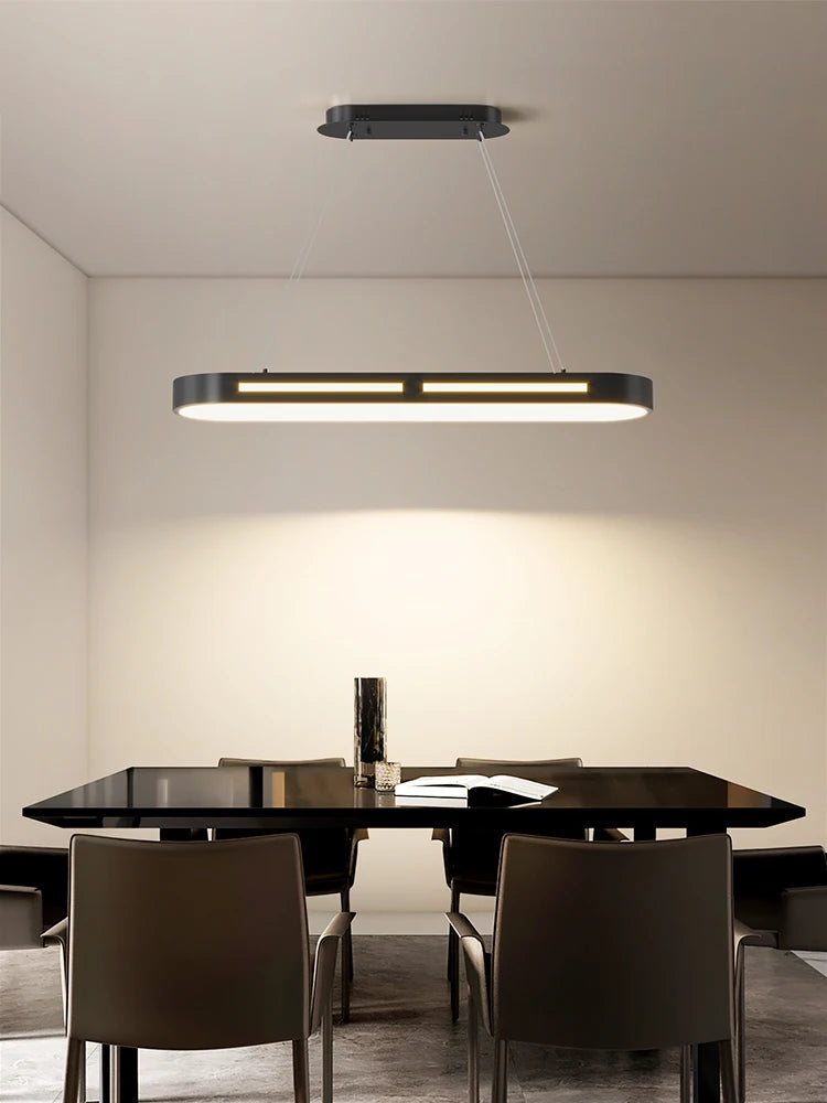 lustre moderne minimaliste led barre de lumière de luxe