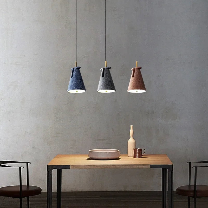 suspension nordique en terrazzo pour un éclairage moderne - vue 4 sur 12